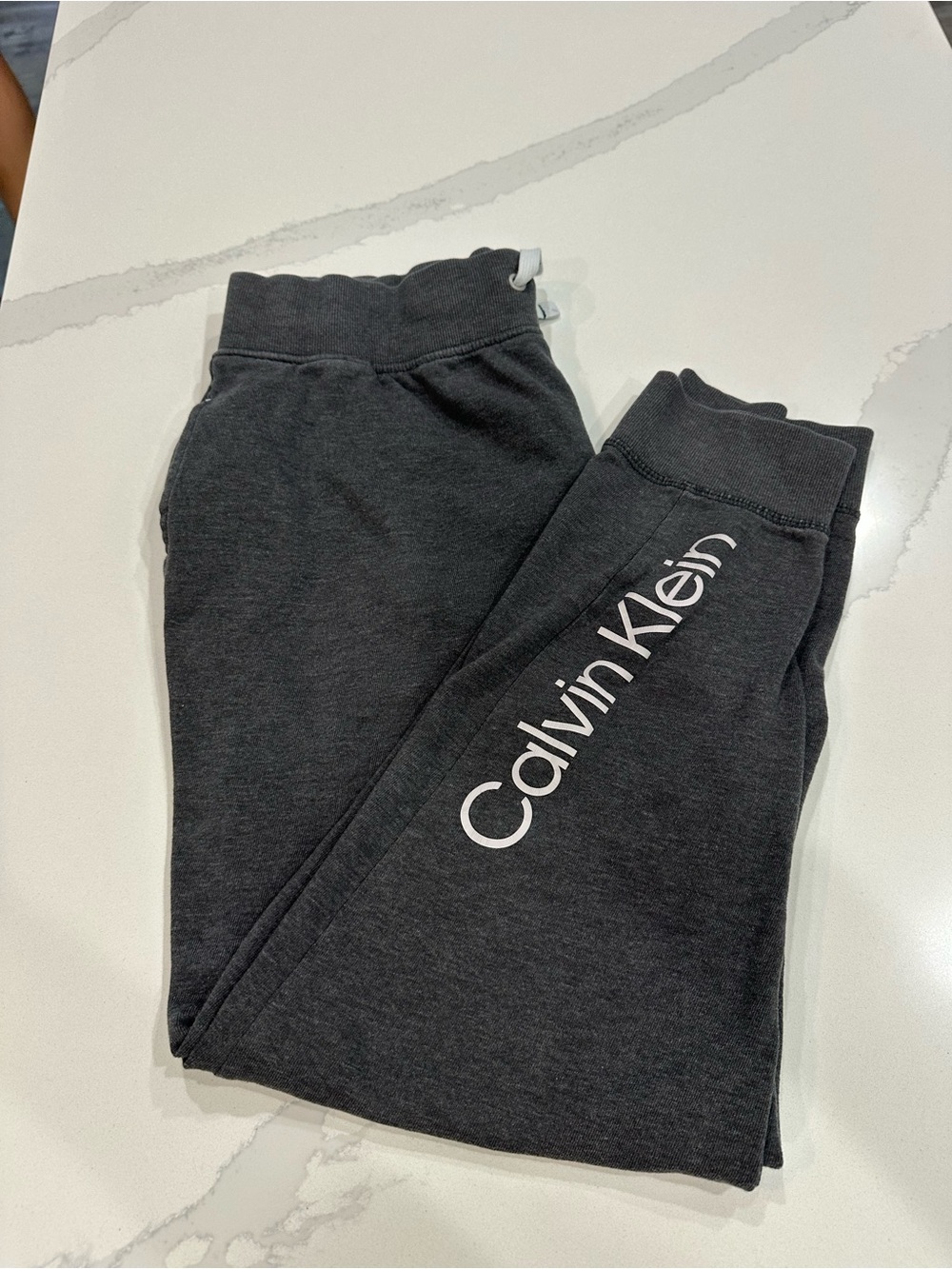 Calvin Klein Charcoal Gray Logo Sweatpants
